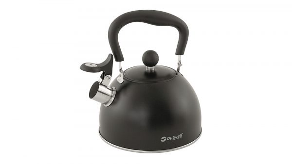 bouilloire noire de camping-car