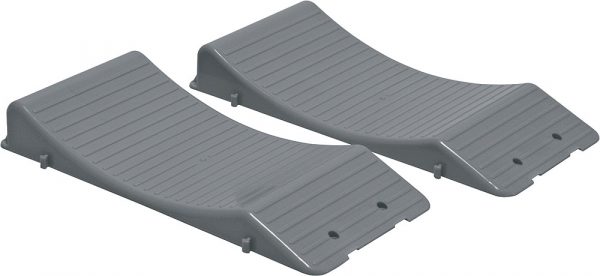équipement véhicule de loisirs : paire de cale grise pour camping-car