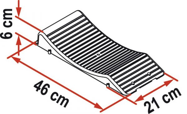 dimensions d'une cale pour pneu de véhicule de loisirs